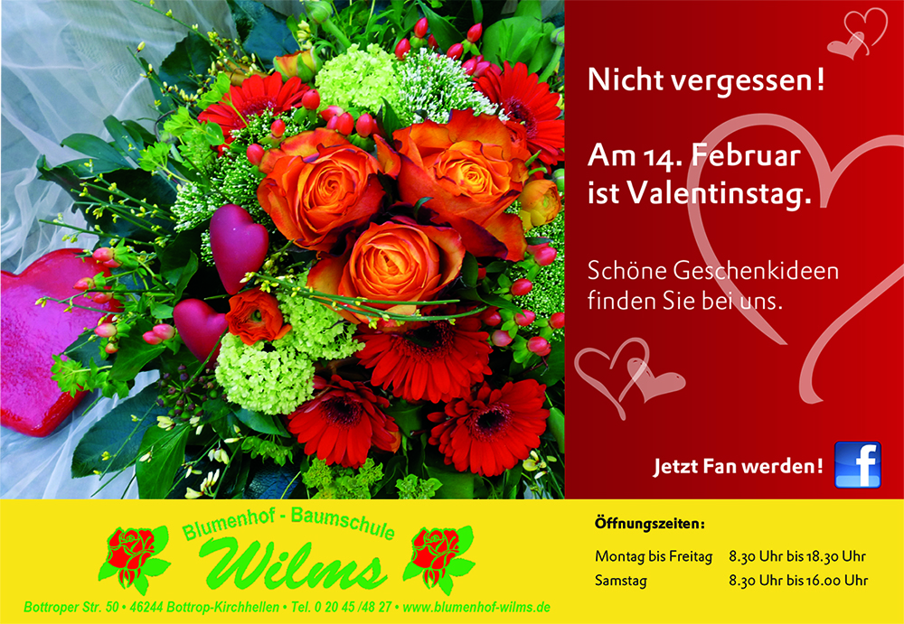 Am 14. Februar ist Valentinstag