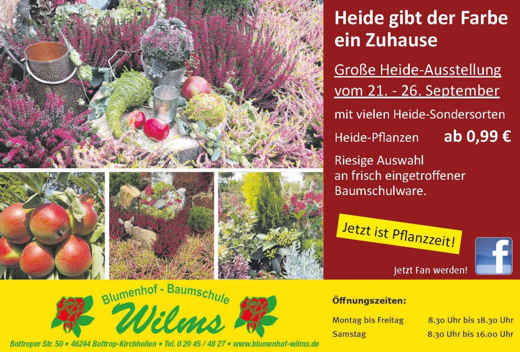 Große Heide- Ausstellung vom 21. – 26. September