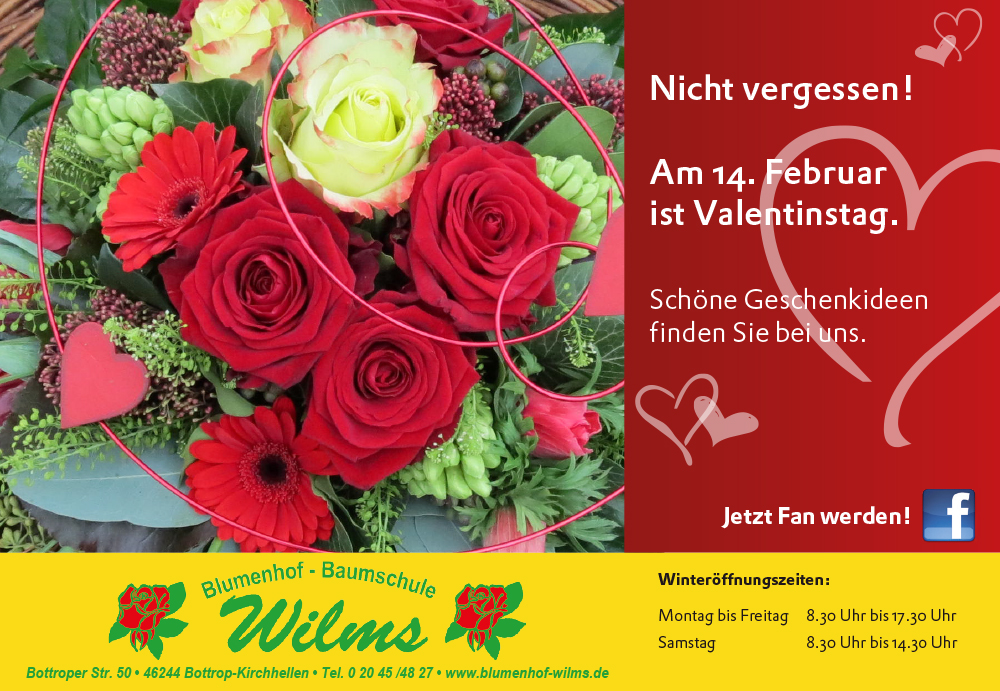 Am 14. Februar ist Valentinstag