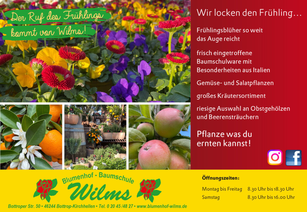 Der Ruf des Frühlings kommt von Wilms